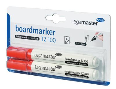 Whiteboardmarker legamaster tz100 2mm 2st rd