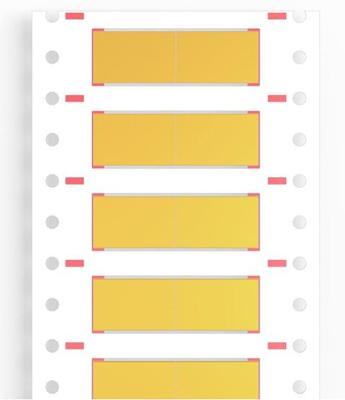 Weidmüller 1962000000 HSS-HF3/85,8-8,0/25Y Krimpkousmarkering Montagemethode: Schuiven Markeringsvlak: 16 x 24.40 mm Geel Aantal markeringen: 4000 4000 stuk(s)