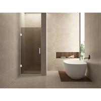 Wiesbaden Less Nisdeur - 800x2000x8mm - Nano Vintage Brons Glas - Mat Wit - thumbnail