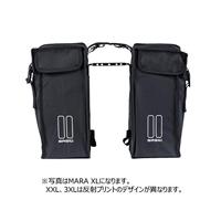 Basil Mara XXL Dubbele fietstas 47 liter - Zwart - thumbnail