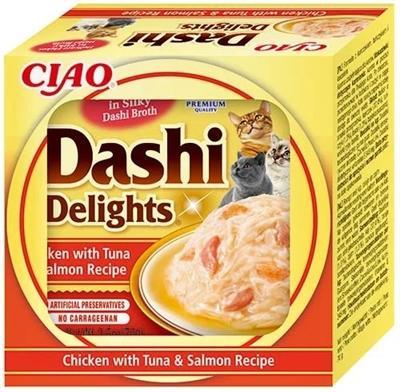 INABA DASHI DELIGHTS CHICKEN WITH TUNA & SALMON RECIPE