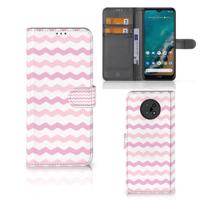 Nokia G50 | Telefoon Hoesje | Waves Roze - thumbnail