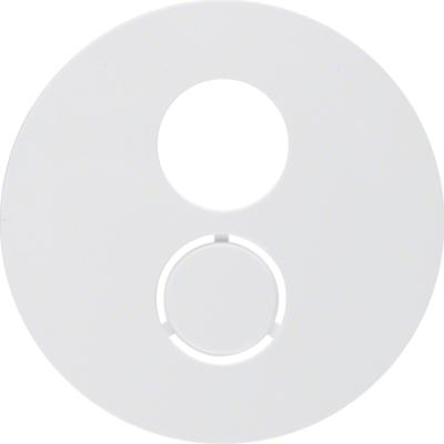 Berker centraalplaat luidsprekeraansluiting R1-R3 wit 11962089