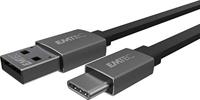 Emtec ECCHAT700TC USB-A/Type-C USB-C kabel, collectie T700, voor smartphone en tablet, 120 cm platte kabel - thumbnail