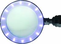 Kunzer 7LL01 Vergrootglas Met LED-verlichting Lensgrootte: (Ø) 90 mm Zwart - thumbnail