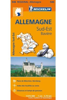 Michelin Wegenkaart 546 Duitsland Zuidoost - Beieren (Paperback) Michelin Wegenkaart 546 Duitsland Zuidoost - Beieren (Paperback)
