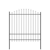 Tuinhek 3 pcs Grijs 170 x 215 cm Gepoedercoat staal - thumbnail