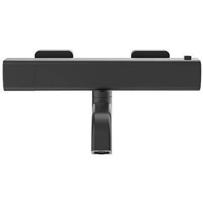 Wiesbaden Rain Thermostatische Badmengkraan - Mat Zwart