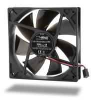 NoiseBlocker BlackSilent Pro PC-ventilator Zwart (b x h x d) 120 x 120 x 25 mm - thumbnail