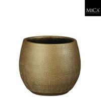 Pot porto goud metalliek H14 x D15 cm Mica Decorations - Mica decorations - thumbnail