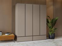 Kast CROSSAIR 4 deuren 2 lades taupe - thumbnail