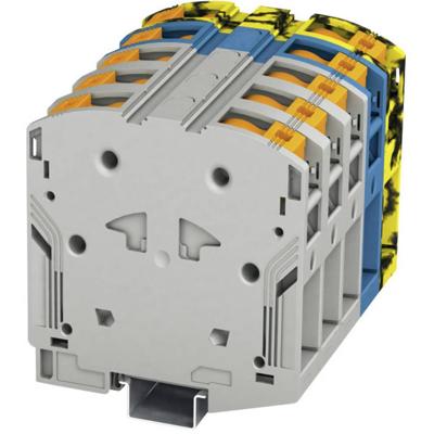 Phoenix Contact 3260054 Hoogstroomklem 80 mm Veerklem Grijs, Blauw 3 stuk(s)