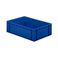 LA-KA-PE Transportstapelbak | L600xB400xH175mm | blauw PP | zijwanden gesloten | 1 stuk - TK600/175-0 BLAU TK600/175-0 BLAU - thumbnail