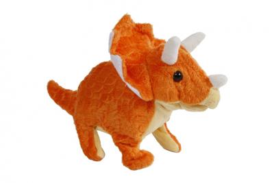 DinoWorld loopdino Triceratops jongens 13 cm pluche oranje DinoWorld loopdino Triceratops jongens 13 cm pluche oranje