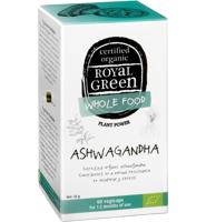 Royal Green Ashwagandha bio 60 Vegetarische capsules - thumbnail