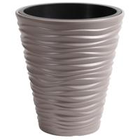 Ronde Bloempot - Zand - 29,5 cm - Mocca - - thumbnail
