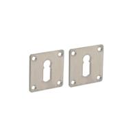 Intersteel Set van 2 sleutelrozettenTira vierkant RVS 2mm - 0035.341986 - thumbnail