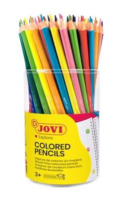 Kleurpotlood jovi houtvrij pot assorti