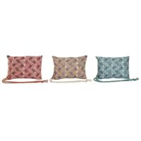 Kussen Home ESPRIT Bruin Turkoois Koraal 30 x 10 x 20 cm (3 Stuks) - thumbnail