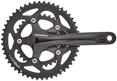 Shimano crankstel 2 x 10 speed road fc-rs400 175/50-34 holle as zwart - thumbnail