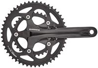 Shimano crankstel 2 x 10 speed road fc-rs400 175/50-34 holle as zwart - thumbnail