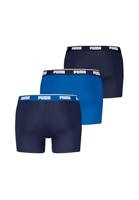 Puma Everyday Basic Boxershort Heren 3-Pack Blauw Combi - Maat S - Kleur: DonkerblauwBlauw | Soccerfanshop - thumbnail