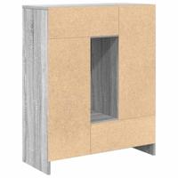 Dressoir met lades en deuren 73x31x90 cm grijs Sonoma - thumbnail