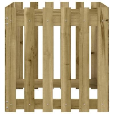 Plantenbak met hekontwerp 60x60x60 cm gempregneerd grenenhout Plantenbak met hekontwerp 60x60x60 cm gempregneerd grenenhout