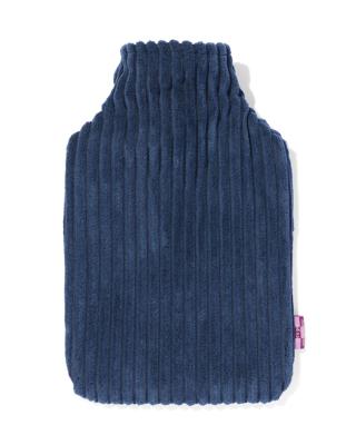 HEMA Warmwaterkruik rib blauw