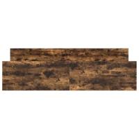 Bedframe met hoofd- en voeteneinde gerookt eiken 160x200 cm - thumbnail
