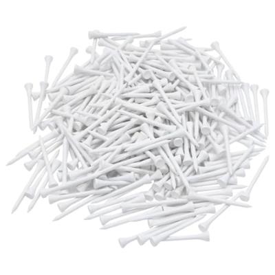 VidaXL 1000 st golftees 54 mm bamboe wit