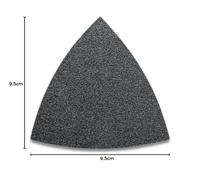 Fein 63717086010 Deltaschuurpapier Met klittenband, Ongeperforeerd Korrelgrootte (num) 36 Hoekmaat 80 mm 50 stuk(s) - thumbnail