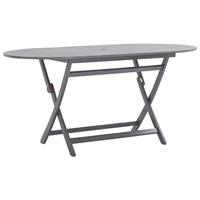 Tuintafel inklapbaar 160x85x75 cm massief acaciahout - thumbnail