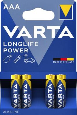 Batterij varta longlife power 4x aaa | 10 stuks