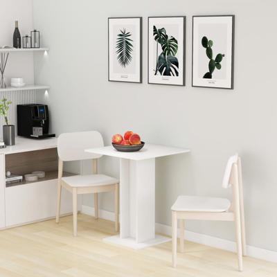 VidaXL Bistrotafel 60x60x75 cm bewerkt hout wit VidaXL Bistrotafel 60x60x75 cm bewerkt hout wit