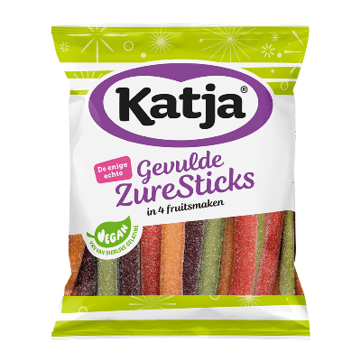 Katja gevulde zure sticks zak (20x 125gr)