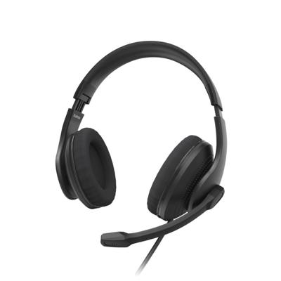 Hama On Ear headset Kabel Stereo Zwart Volumeregeling Computer