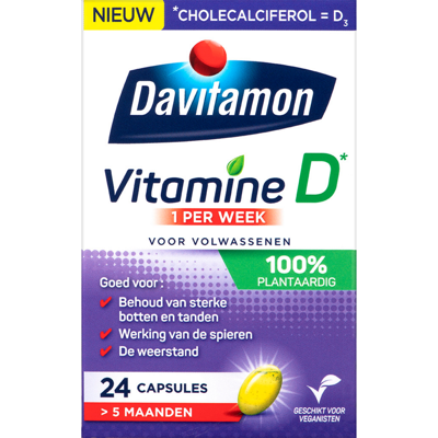 Davitamon Vitamine D3 - 1 per week - 100% Plantaardig Davitamon Vitamine D3 - 1 per week - 100% Plantaardig