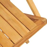 Tuinstoelen inklapbaar 2 st 55x61x90 cm massief teakhout - thumbnail