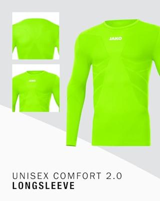 JAKO 6455 Longsleeve Comfort 2.0 - Fluogroen - M