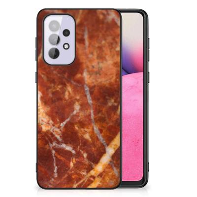 Samsung Galaxy A33 5G Marmeren Print Telefoonhoesje Marmer Bruin