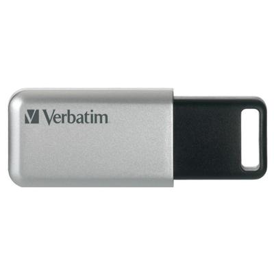 USB stick Verbatim Secure Pro Zwart Zwart/Gris 64 GB