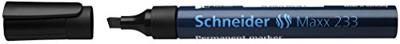 Schneider Marker permanent 233 beitel zwart 10st