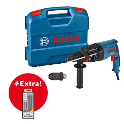 Bosch Professional GBH 2-26 F Combihamer SDS-Plus 2,7J + snelwisselboorkop + 5 boren 830W in koffer - 06112A4001