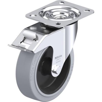 Blickle LE-POEV 125G-FI-SG Zwenkwiel met rem Wieldiameter: 125 mm Draagvermogen (max.): 150 kg 1 stuk(s)