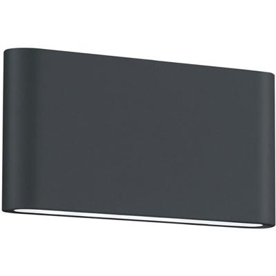 LED Tuinwandlamp Antraciet 8W - Up & Down Verlichting - Aluminium