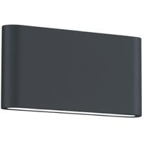 LED Tuinwandlamp Antraciet 8W - Up & Down Verlichting - Aluminium - thumbnail