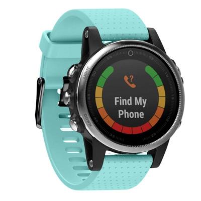 Snelle verwijderbare siliconen polsband voor fenix 5S 20mm (mintgroen)
