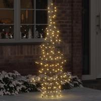 VidaXL Kerstboom met 160 led warmwit 150 cm rattan - thumbnail