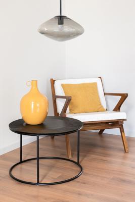 Set van 2 tafels DKD Home Decor Zwart Metaal Aluminium 76 x 76 x 44 cm